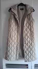 Lange leren bodywarmer maat M, Maat 38/40 (M), Beige, Ophalen of Verzenden, Zo goed als nieuw