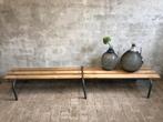 Kinder schoolbankje | salontafel | plantentafel | halbank, Ophalen, Gebruikt, Vintage, 200 cm of meer