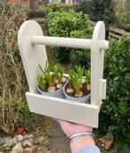 Kleine mand plantenbak van hout, Tuin en Terras, Bloembakken en Plantenbakken, Ophalen of Verzenden, Zo goed als nieuw, Hout, Minder dan 30 cm