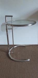 Eileen Gray bijzettafel, Minder dan 55 cm, Gebruikt, Bauhaus, Metaal of Aluminium