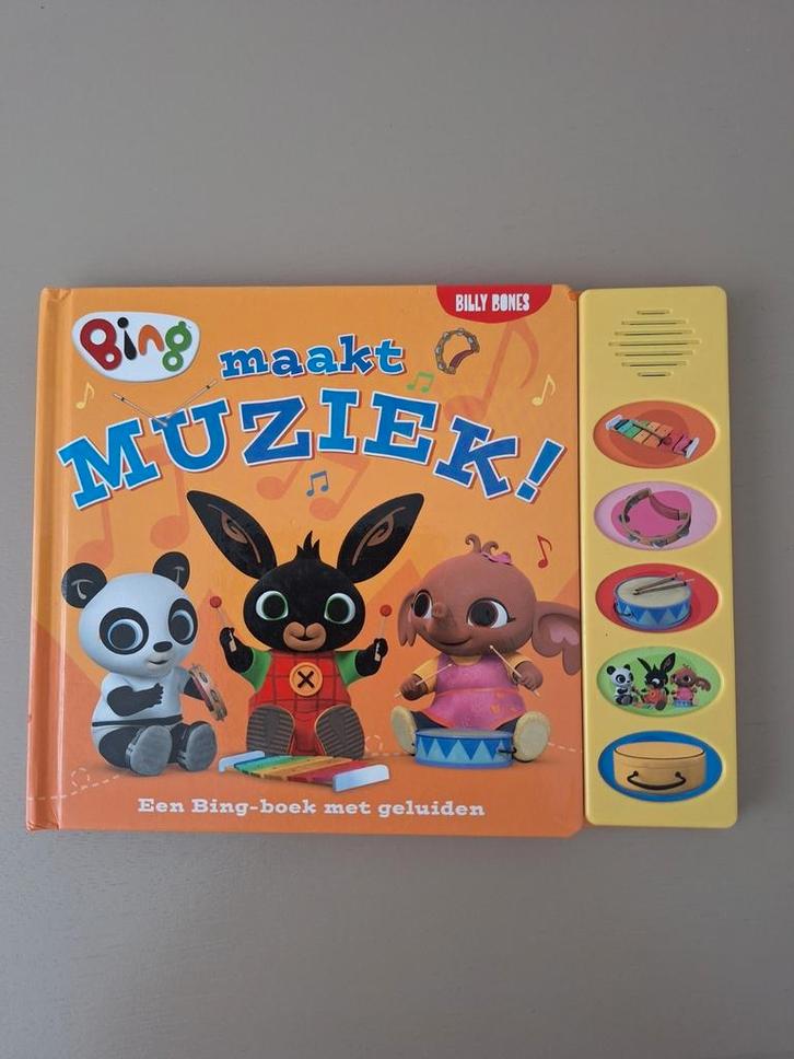 Bing maakt muziek, een Bing-Boek met geluiden, Boeken, Kinderboeken | Baby's en Peuters, Gelezen, 2 tot 3 jaar, Uitklap-, Voel- of Ontdekboek