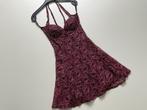 Salsa dansjurkje bordeauxrood met goud Isis maat S, Kleding | Dames, Ophalen, Isis, Maat 36 (S), Gedragen