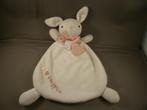 H&M konijn wit met roze hartje i love snuggles velours met, Ophalen of Verzenden, Zo goed als nieuw, Konijn