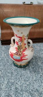 Vaas,Chinees,kleurrijk,afbeelding,oor,hoogte 25 cm,keramiek, Ophalen of Verzenden