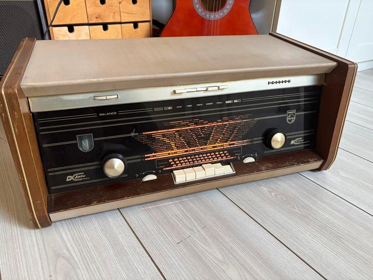 Philips B6X94A Buizenradio Bi-Ampli - Vintage Topstuk, Audio, Tv en Foto, Radio's, Gebruikt, Radio, Ophalen