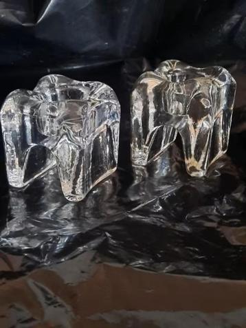 Juhava glazen blokvormige kandelaars , Timo Sarpaneva beschikbaar voor biedingen