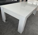 salontafel hoogglans 122x65cm, Ophalen, Gebruikt, 100 tot 150 cm, Wit