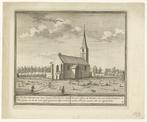 gravure kerk te Velzen Velsen 1729 Kennemerlant H. de Leth, Antiek en Kunst, Ophalen