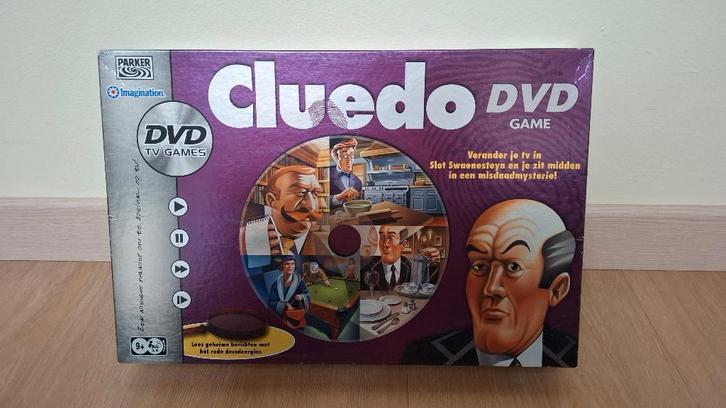 Cluedo DVD Versie - Interactief Bordspel, Hobby en Vrije tijd, Gezelschapsspellen | Bordspellen, Zo goed als nieuw, Drie of vier spelers