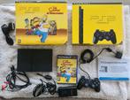 Ps2 slim the simpsons limited edition, Ophalen of Verzenden, Zonder controller, Zo goed als nieuw