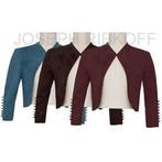 Joseph Ribkoff prachtig bruin jersey bolero jasje mt 36/S, Kleding | Dames, Bruin, ., Joseph Ribkoff, Nieuw