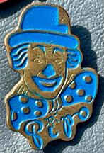 Vintage Pipo de Clown Speldjes Blauw en Rood, Ophalen of Verzenden, Gebruikt, Figuurtje, Speldje of Pin