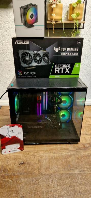 🎮GamePC Ryzen 5800x 32gb RGB ram 1TB SSD RTX 3080 12GB🎮 beschikbaar voor biedingen