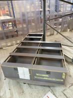 Grijs ladesysteem met 2 lades (1 lange, 1 korte), Ophalen, 1 of 2 laden, 75 cm of meer, 150 tot 200 cm