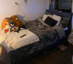 Boxspring, Ophalen, Tweepersoons, 140 cm, Stof