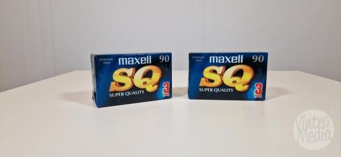 Maxell SQ Cassettebandje | Tape | 90 Minuten | 3 Pak, Cd's en Dvd's, Cassettebandjes, Nieuw in verpakking, Onbespeeld, 2 t/m 25 bandjes