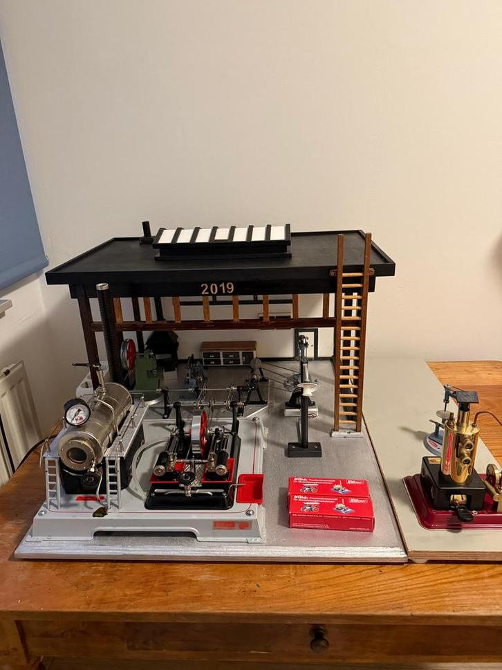Wilesco Stoommachine set. Uniek., Hobby en Vrije tijd, Modelbouw | Auto's en Voertuigen, Zo goed als nieuw, Overige typen, Groter dan 1:32