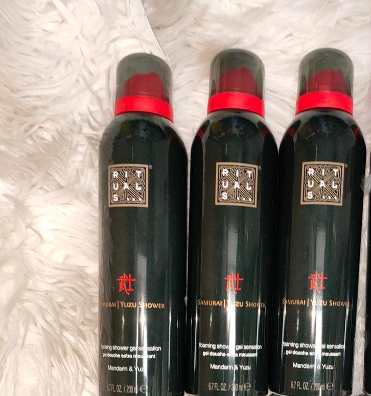 3x Rituals of Samurai Yuzu and Mandarin Douchefoams Foam, Sieraden, Tassen en Uiterlijk, Uiterlijk | Lichaamsverzorging, Nieuw