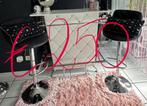 Te koop: Bar met 2 barstoelen in glamour stijl, Ophalen, Zo goed als nieuw, Inclusief barstoelen