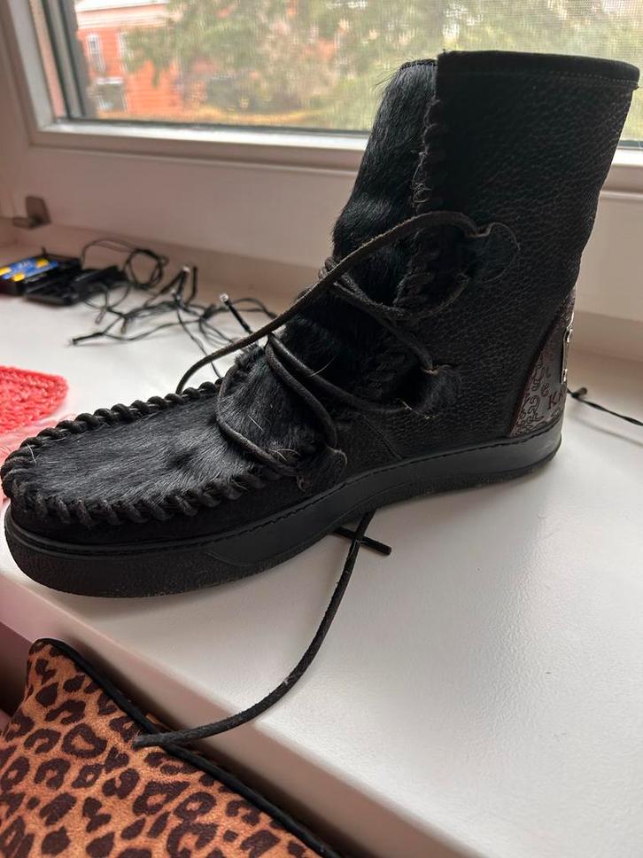 Karma of Charme Laarzen - Zwart Bont - maat 38, Kleding | Dames, Schoenen, Zo goed als nieuw, Lage of Enkellaarzen, Zwart, Ophalen