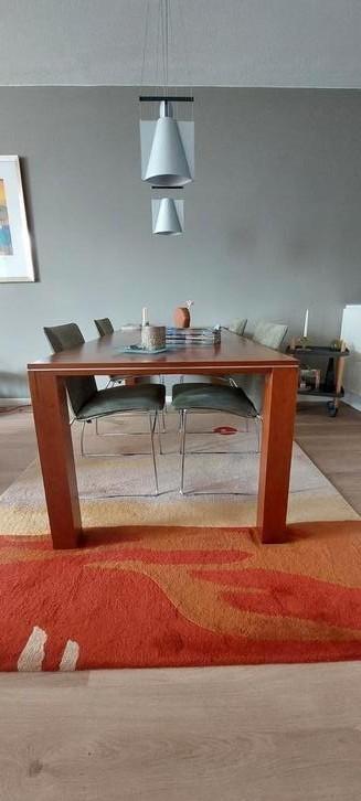 Eetkamertafel 90x200, kersenhout, Huis en Inrichting, Tafels | Eettafels, Zo goed als nieuw, 50 tot 100 cm, 150 tot 200 cm, Vier personen