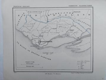 21 / Ellewoutsdijk Zeeland Litho uit 1868 van J. Kuyper beschikbaar voor biedingen
