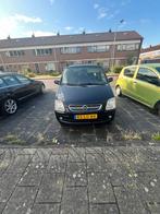 Opel Agila 1.2 I 16V 2003 Zwart, Auto's, Voorwielaandrijving, 15 km/l, 74 pk, Zwart