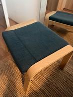 Ikea POANG Footstool - Hillared Dark Blue colour - Utrecht, Ophalen, Minder dan 50 cm, Zo goed als nieuw, Rechthoekig