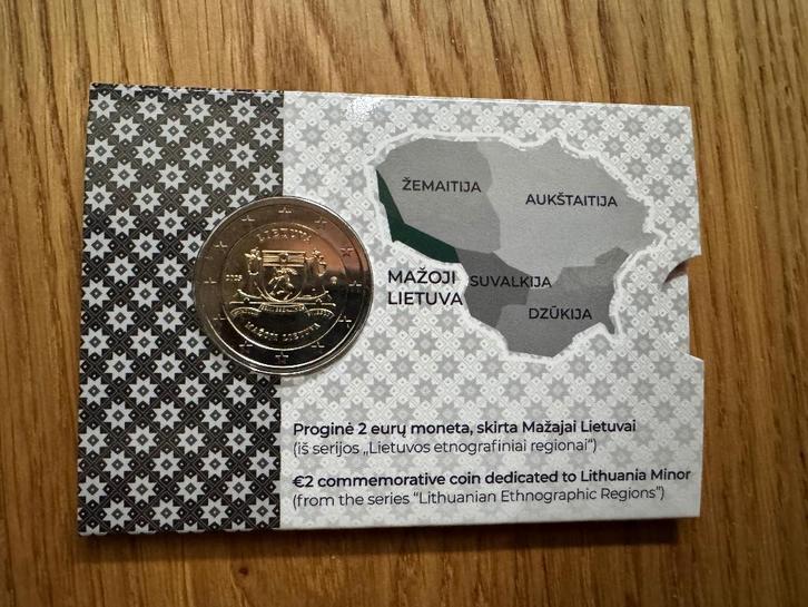 2 euro Litouwen “Mažoji Lietuva’’ BU 2025, Postzegels en Munten, Munten | Europa | Euromunten, Losse munt, 2 euro, Overige landen