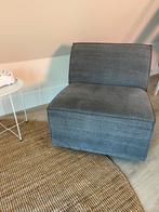 Stoel fauteuil zitelement Barricci denim grijs, Modern stoer, 75 tot 100 cm, Ophalen of Verzenden, Zo goed als nieuw