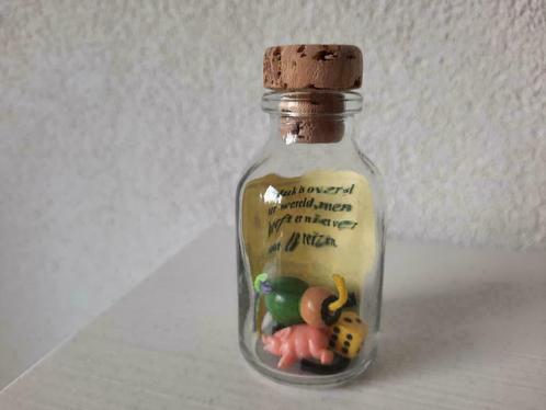Klein Glazen Geluksflesje Glas Gelukspoppetjes, Huis en Inrichting, Woonaccessoires | Overige, Zo goed als nieuw, Ophalen of Verzenden