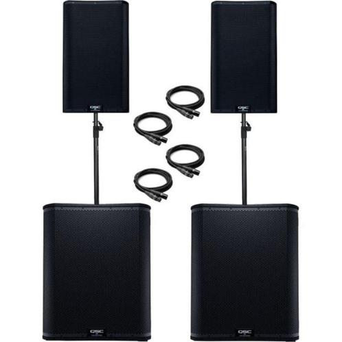 speakerset QSC compleet nieuw en te beluisteren !, Muziek en Instrumenten, Soundmodules, Nieuw, Overige merken, Ophalen of Verzenden