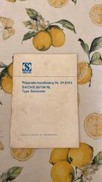 Sachs reparatie handleiding saxonette instructie boekje, Ophalen of Verzenden, Zo goed als nieuw