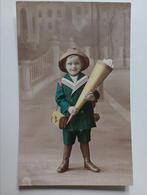 Fantasiekaart Kind met IJshoorn 1917, Verzamelen, Gelopen, Kinderen, Ophalen of Verzenden, Voor 1920