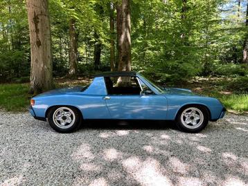 Porsche 914 2.0 1973 Blauw Europese uitvoering cabrio  beschikbaar voor biedingen