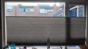 Grijze plissé gordijn - Top/Bottom opening 193x113 beschikbaar voor biedingen