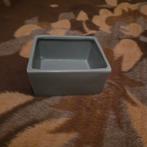 Grijze Bloempot Vierkant, Tuin en Terras, Bloempotten, Vierkant, Ophalen of Verzenden, Zo goed als nieuw, Balkon