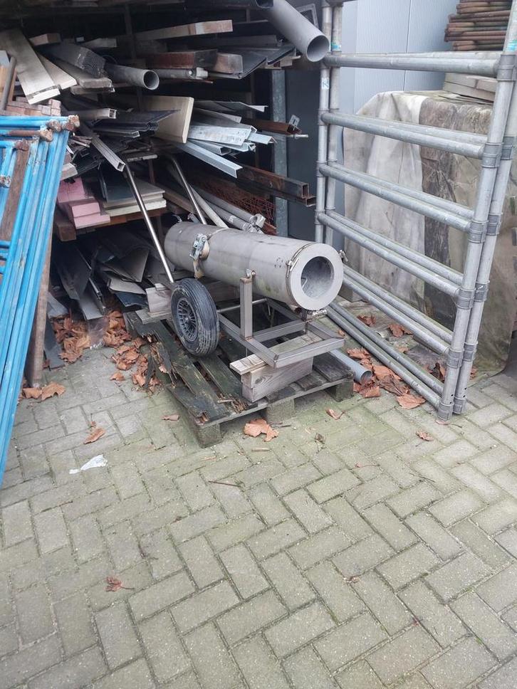 Rvs carbid kanon, Hobby en Vrije tijd, Overige Hobby en Vrije tijd, Zo goed als nieuw, Ophalen