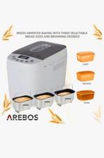Arebos 1500g broodbakmachine met 15 programma's, Ophalen of Verzenden, Zo goed als nieuw, Warmhoudfunctie
