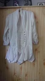 Lang wit Bloesje bijzonder38-40, Kleding | Dames, Verzenden, Zo goed als nieuw, Maat 38/40 (M), Wit