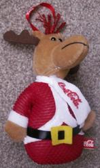 Coca Cola stoffen kersthanger rendier met Coca-Cola sjaal, Ophalen of Verzenden, Nieuw, Gebruiksvoorwerp