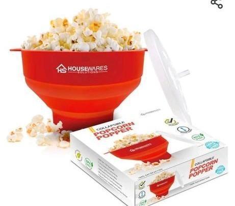 Popcorn popper siliconen, Huis en Inrichting, Keuken | Tupperware, Gebruikt, Rood, Ophalen of Verzenden