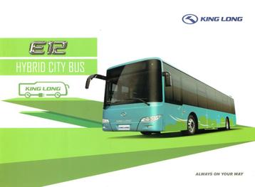 Folder King Long E12 Hybrid City Bus (uit China - ca.2014) beschikbaar voor biedingen
