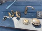 Zware massief messing/koperen voordeur accessoires, Ophalen of Verzenden, Koper