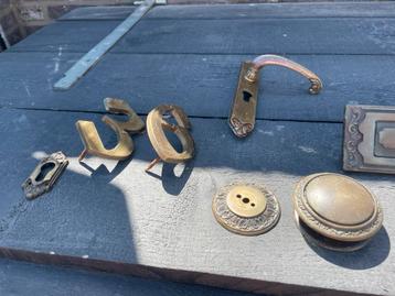 Zware massief messing/koperen voordeur accessoires beschikbaar voor biedingen