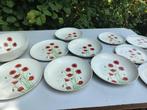 Retro/Vintage Camping servies MelaminaStyle klaprozen Italy, Ophalen of Verzenden
