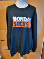 NIEUWE zwarte trui met tekst maat XL, New Yorker, Zwart, Ophalen of Verzenden, Maat 56/58 (XL)