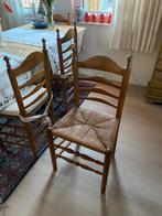 6 Antieke Boeren Knopstoelen in Goede Staat, Ophalen of Verzenden