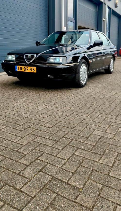 Alfa Romeo 164 3.0 Super V6 1995 Zwart, Auto's, Alfa Romeo, Particulier, ABS, Airbags, Airconditioning, Alarm, Centrale vergrendeling