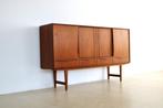 vintage highboard | wandkast | E.W. Bach | Deens, Ophalen of Verzenden, Gebruikt, Glas, Met deur(en)